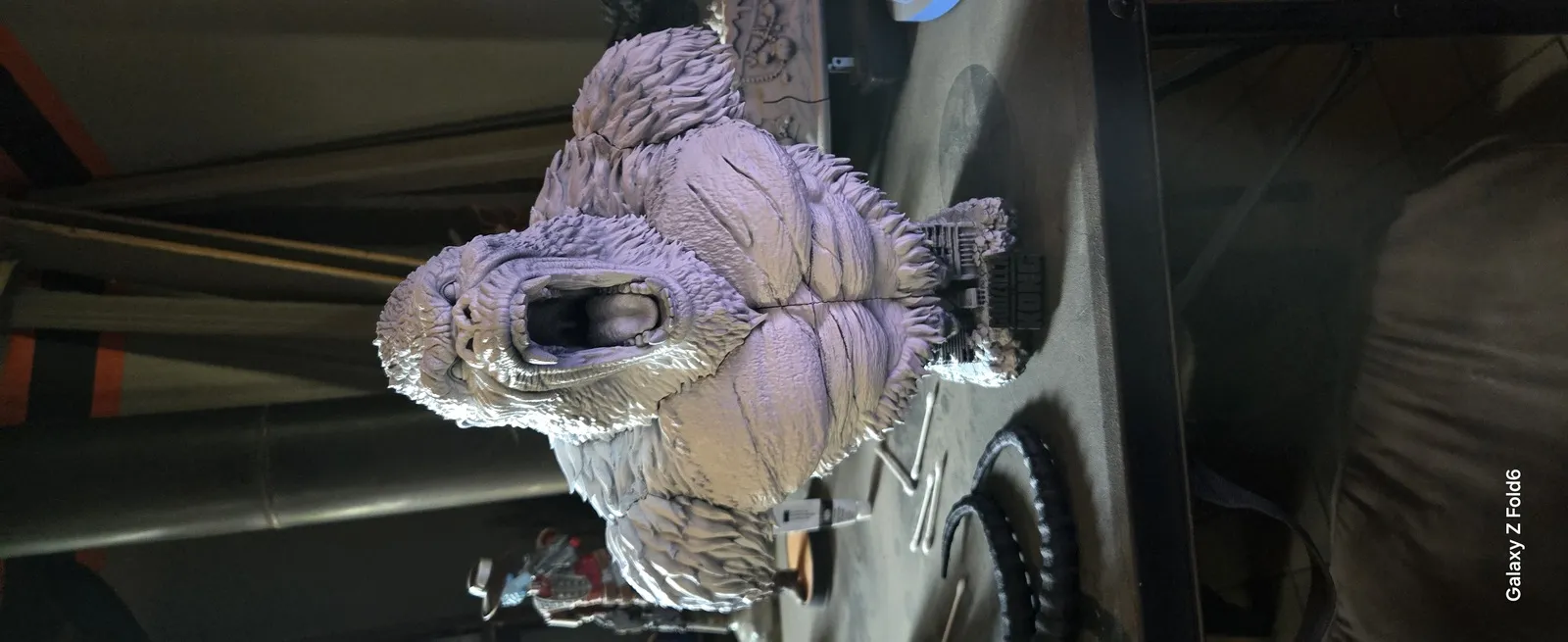 Roaring Ape Bust, bust work in progress