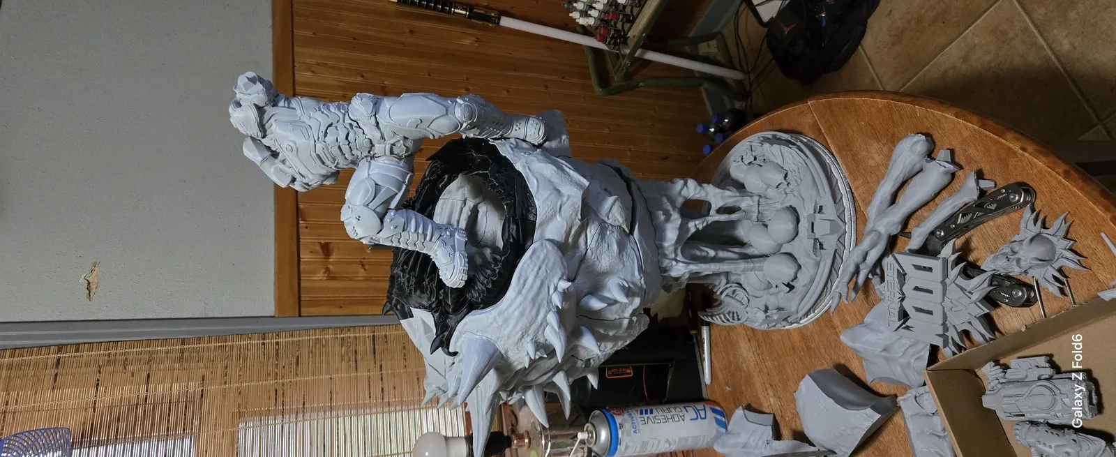 Rising Beast Diorama, diorama work in progress